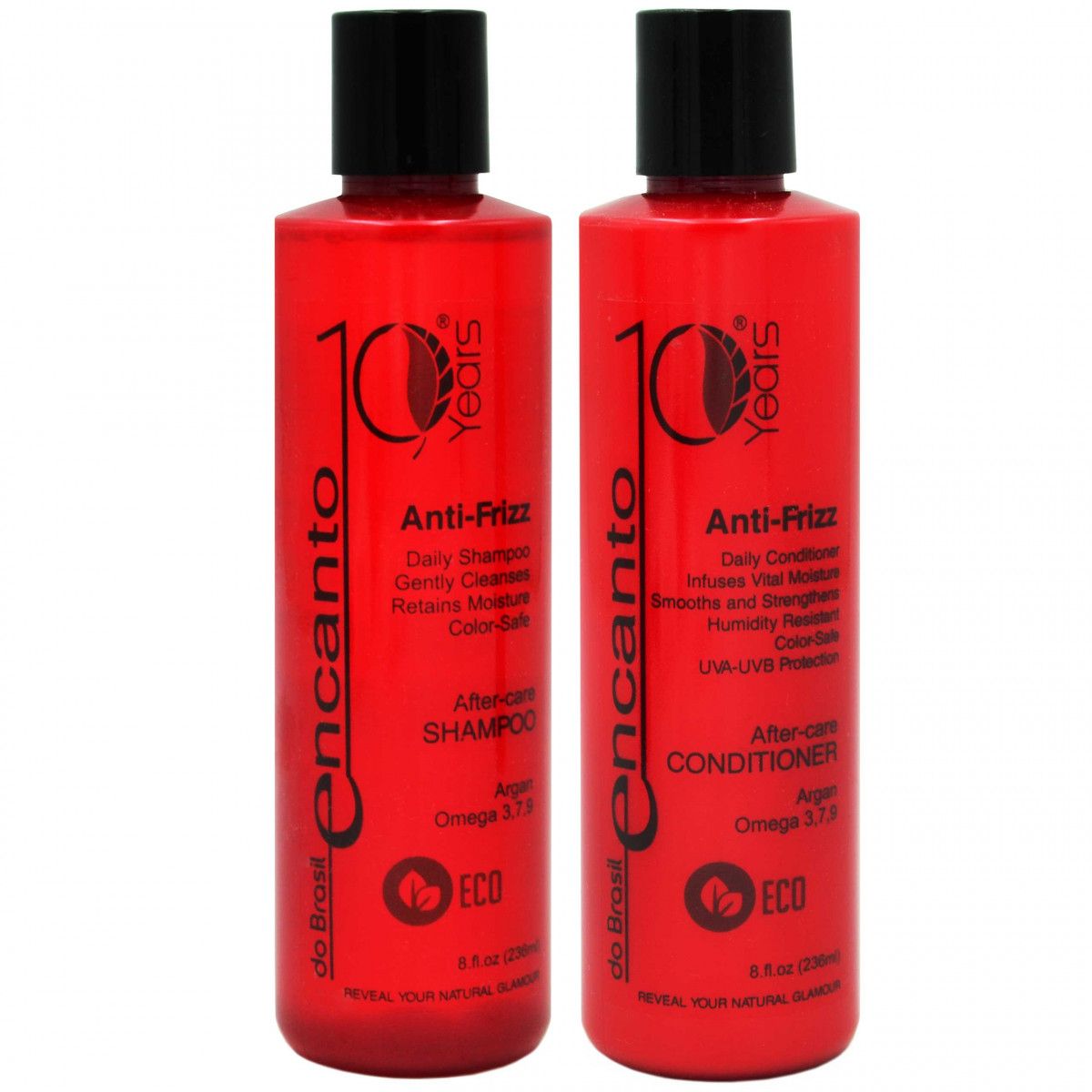 ENCANTO DO BRASIL Anti-Frizz zestaw po keratynowym prostowaniu włosów 2x236ml