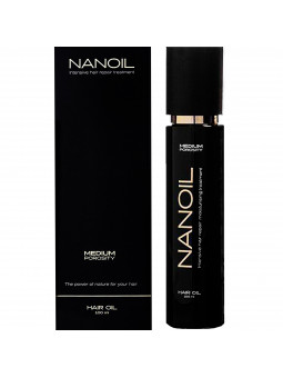 Nanoil Medium Porosity, olejek do włosów średnioporowatych, osłabionych i matowych 100ml