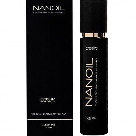 Nanoil Medium Porosity, olejek do włosów średnioporowatych, osłabionych i matowych 100ml