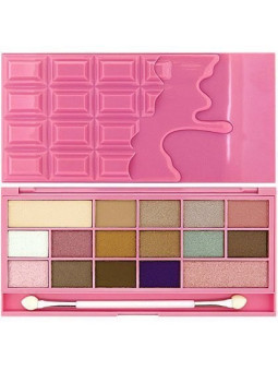 Makeup Revolution Heart Chocolate Pink Fizz - paletka cieni do powiek, mix kolorów 22g