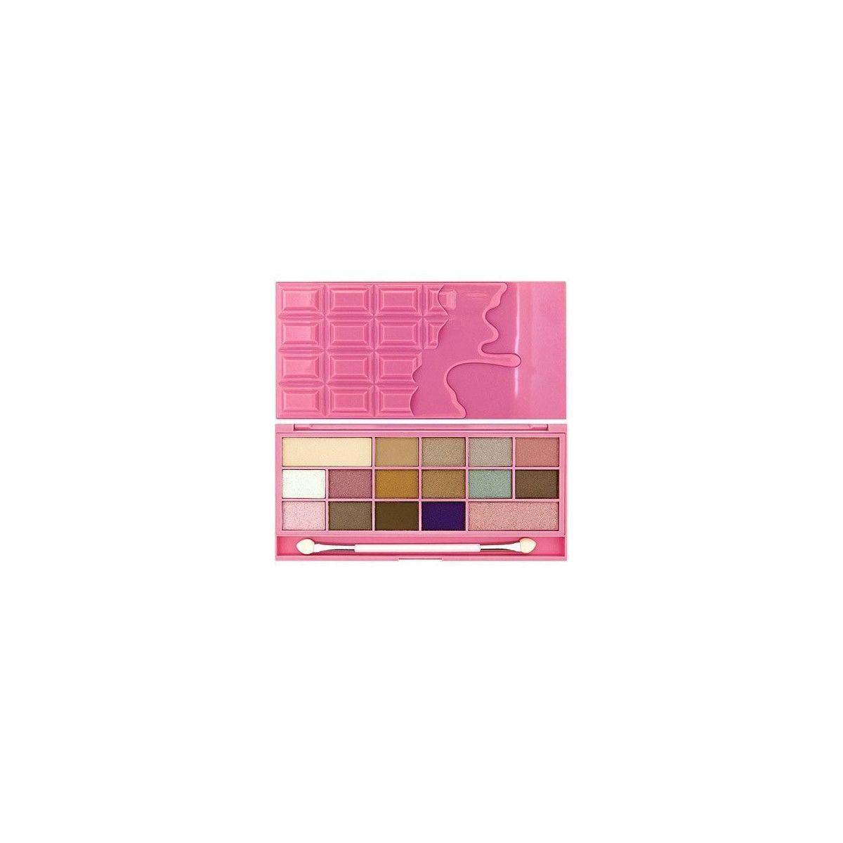 Makeup Revolution Heart Chocolate Pink Fizz - paletka cieni do powiek, mix kolorów 22g