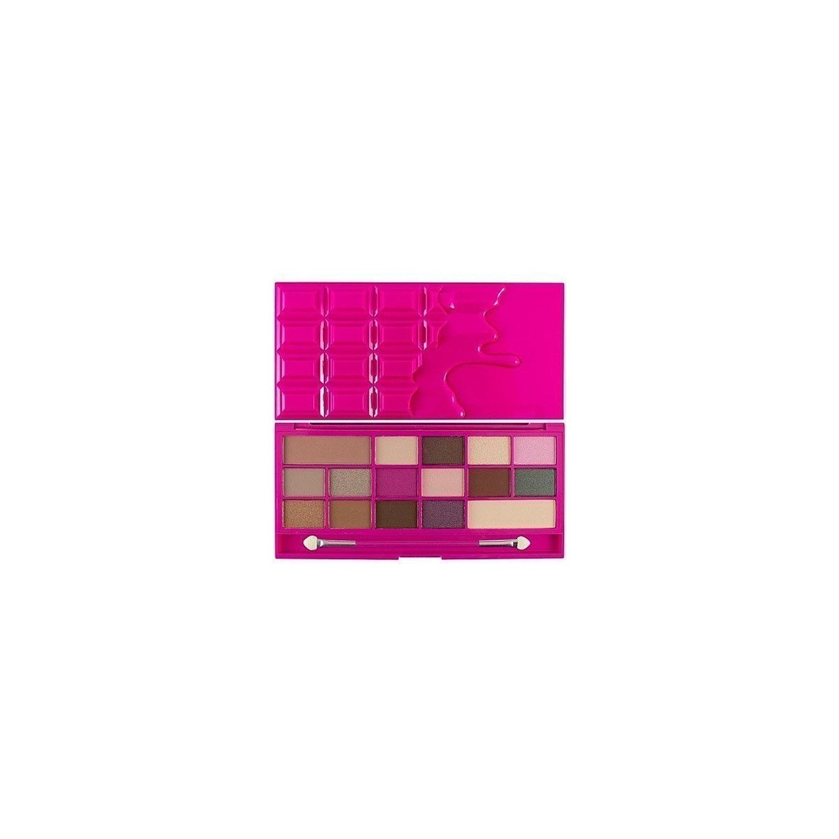 Makeup Revolution 16 Eyeshadows I Love Makeup Chocolate Love, czekoladowa paleta cieni do powiek 22g