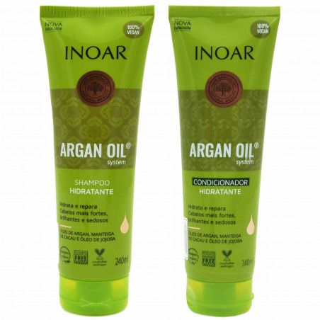 Inoar Argan Oil Duo Pack pielęgnacja włosów bez siarczanów 2x250ml