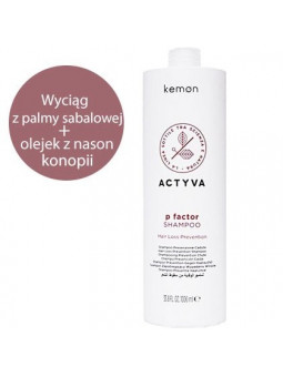 Kemon ACTYVA P Factor szampon do włosów ze skłonnością do wypadania.