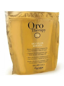 Fanola Oro Teraphy De-Color Keratin rozjaśniacz do włosów z keratyną 500g