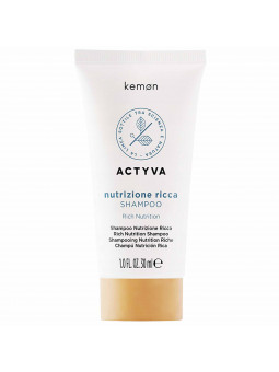 Kemon Actyva Nutrizione Ricca nawilżający szampon do włosów suchych 30ml