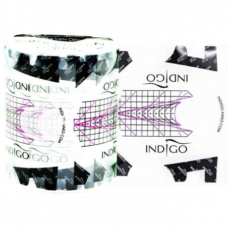 Formy Indigo transparentne szablony do przedłużania paznokci 200 szt.