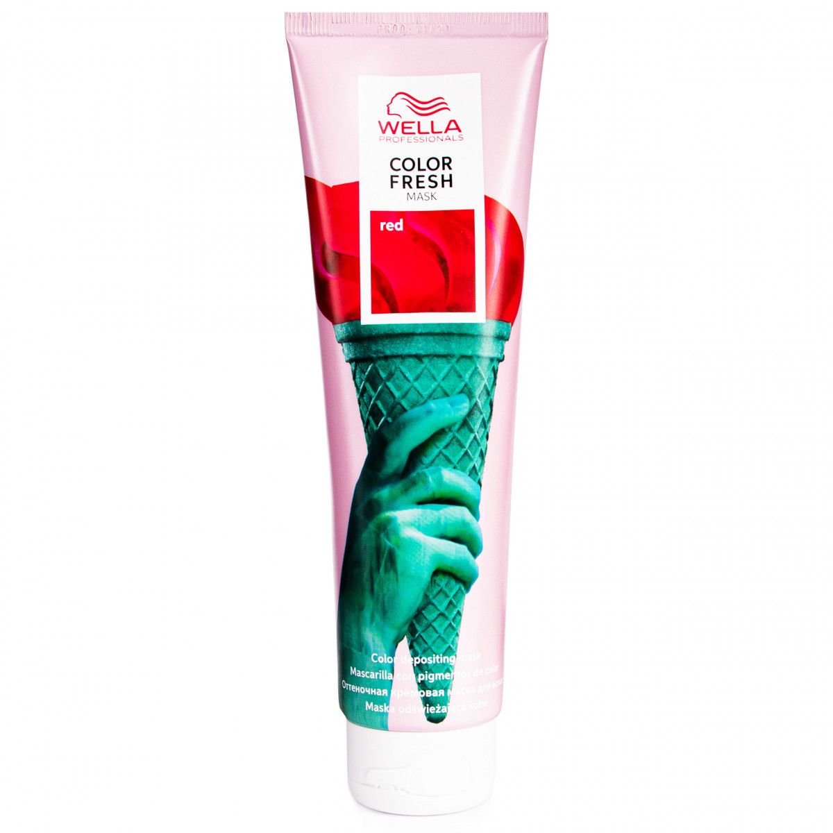 Wella Color Fresh Red Mask 150ml, Odżywcza maska koloryzacyjna dla włosów blond.