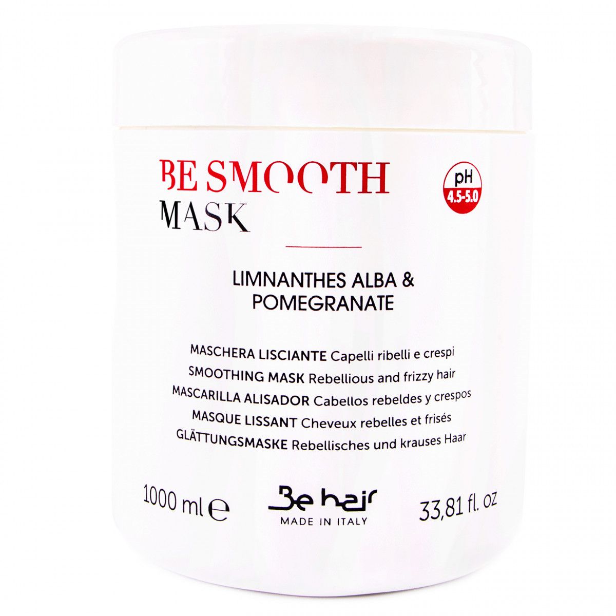 Be Hair Be Smooth Mask wygładzająca maska przeciw puszeniu się włosów 1000ml sklep Gobli