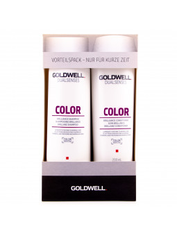Goldwell Dualsenses Color - zestaw odżywka (200ml) i szampon (250ml) do włosów po zabiegu koloryzacji. Gobli