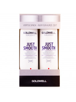 Goldwell Just Smooth zestaw szamponów przeciw puszeniu się włosów 2x250ml Gobli