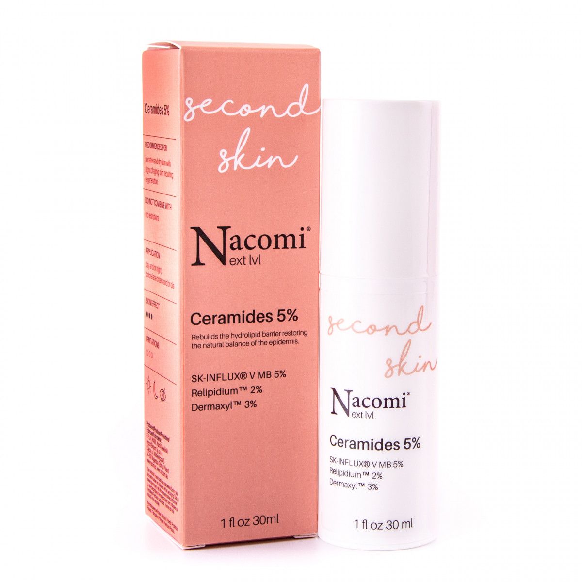 Nacomi Next Level Second Skin regenerujące serum z ceramidami 5% 30ml sklep Gobli