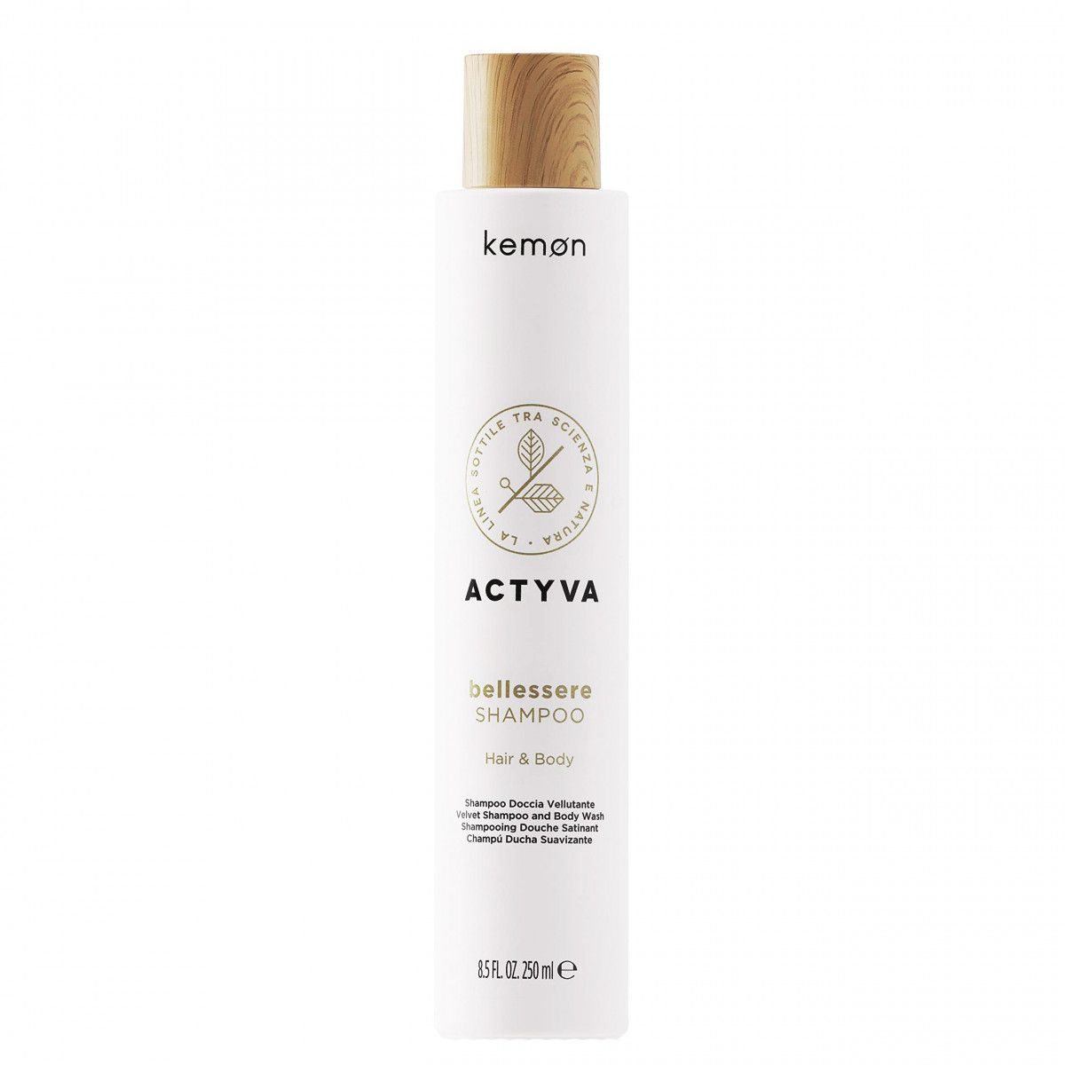 Kemon ACTYVA Bellessere, 2 w 1 szampon i żel pod prysznic 250ml