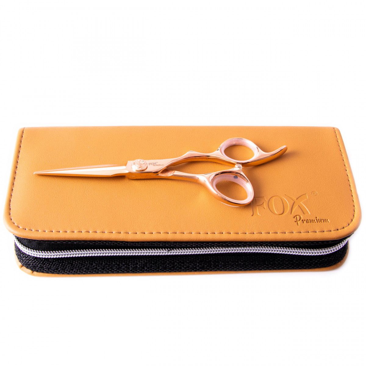 Fox Rose Gold Premium stalowe nożyczki do strzyżenia włosów