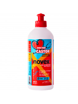 Novex Doctor Castor Leave-In Conditioner - wegańska odżywka bez spłukiwania do włosów zniszczonych 300ml