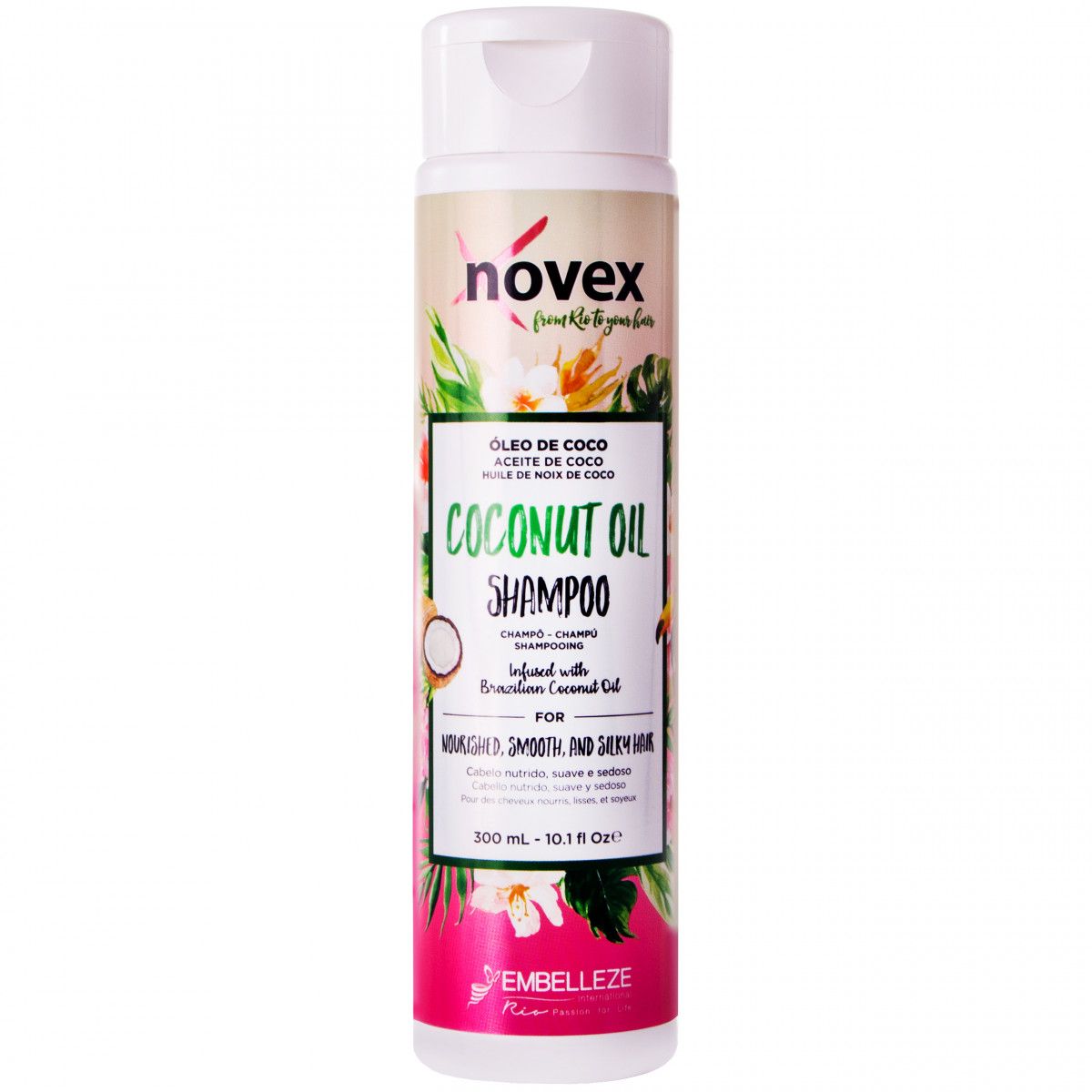 Novex Coconut Oil Shampoo - nawilżający szampon do włosów suchych 300ml