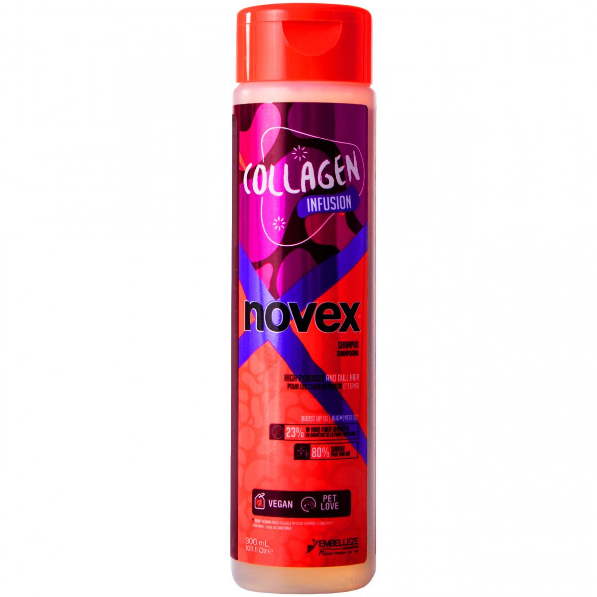 Novex Collagen Infusion Shampoo - szampon do włosów wysokoporowatych i matowych 300ml