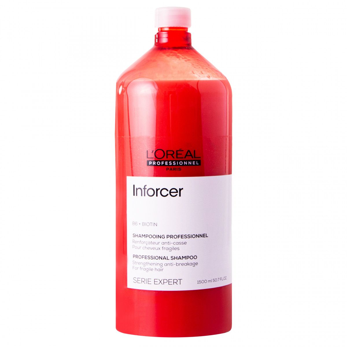Loreal Inforcer, szampon regenerująco-nawilżający do włosów łamliwych
