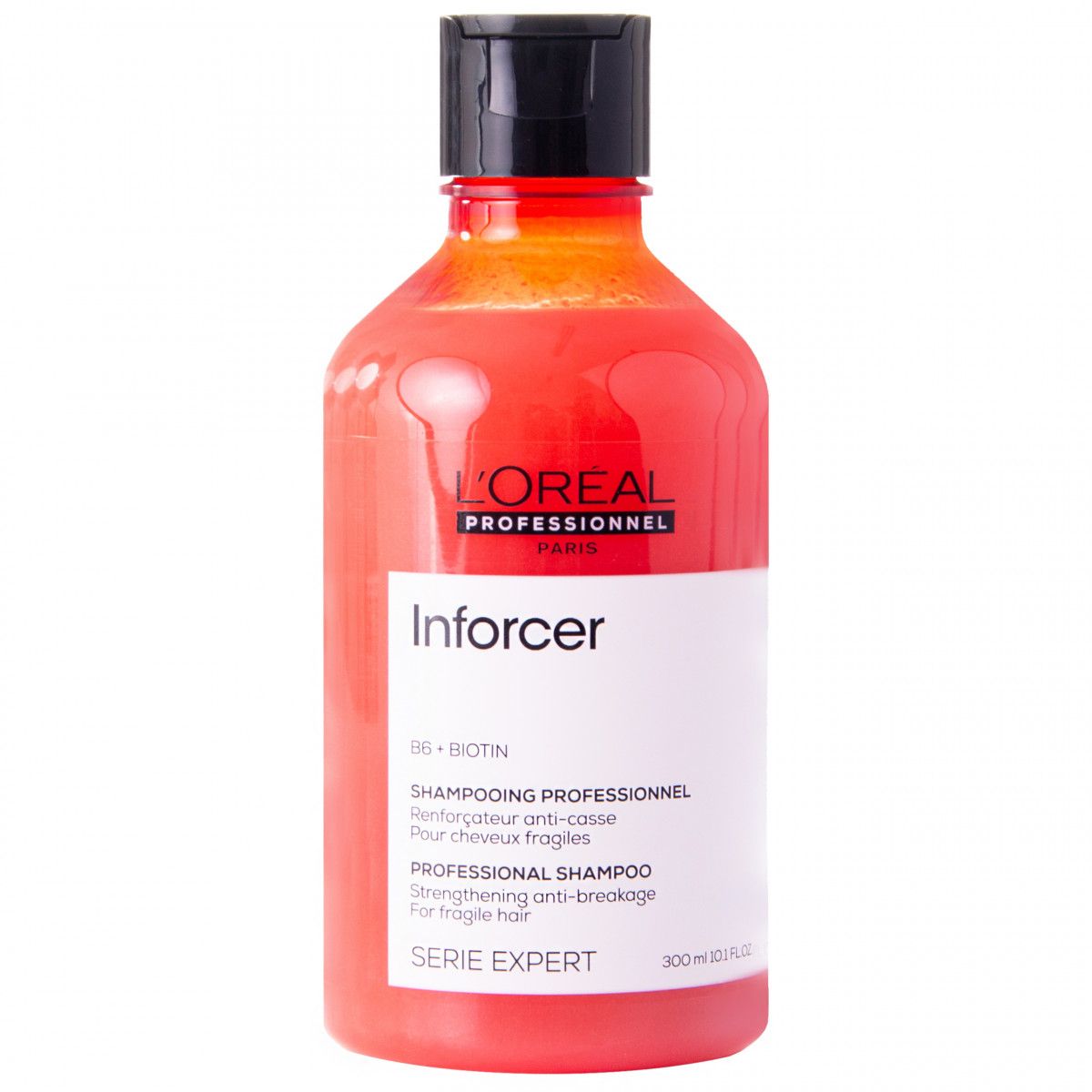 Loreal Inforcer, szampon nawilżający z biotyną, mocno regeneruje łamliwe włosy 300ml