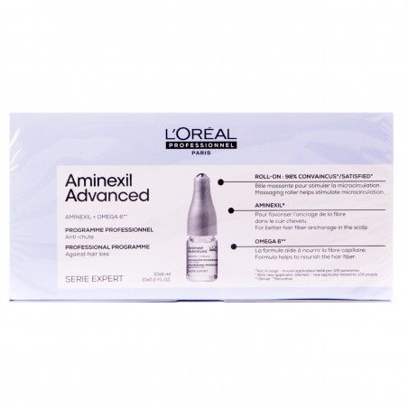 Loreal Aminexil Advanced, Ampułki przeciw wypadaniu włosów 10x6ml