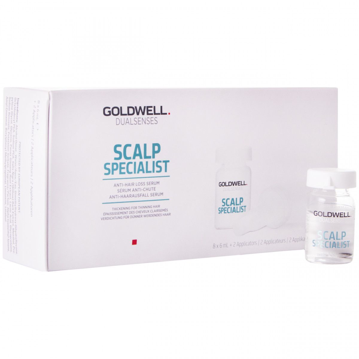Goldwell DLS Scalp Anti Hairloss, Serum pobudzające wzrost włosów 8x6 ml