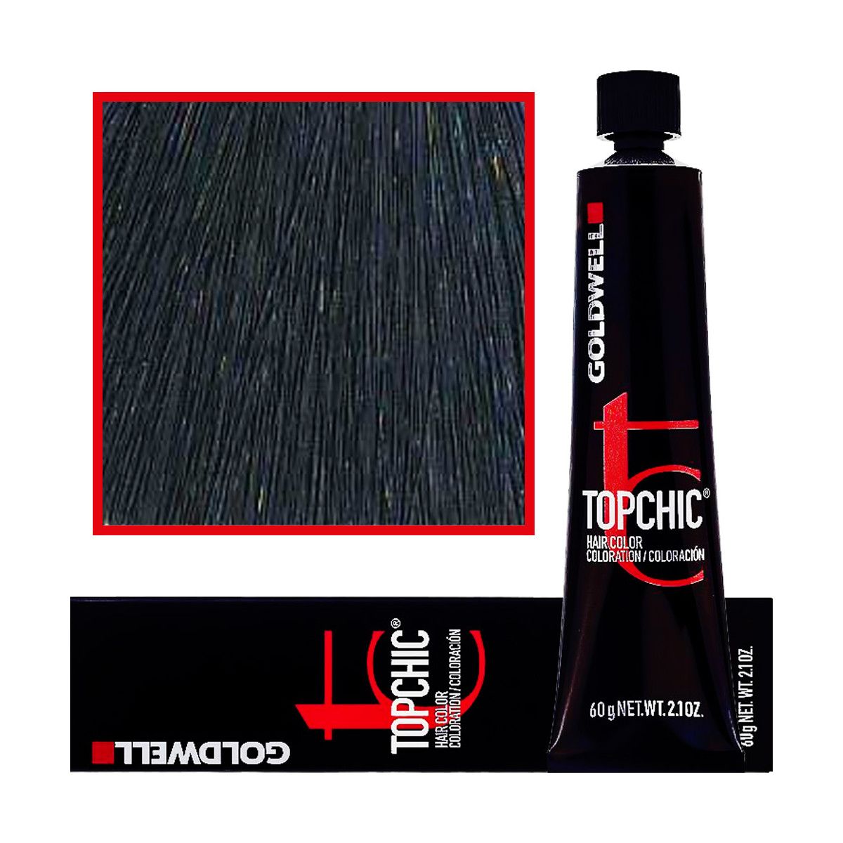 Goldwell Topchic farba do włosów 60 ml kolor 2-A Ciemna Popielata Czerń