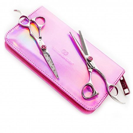 Olivia Garden Silkcut Shear Kit - nożyczki 5.75 i degażówki 6.35