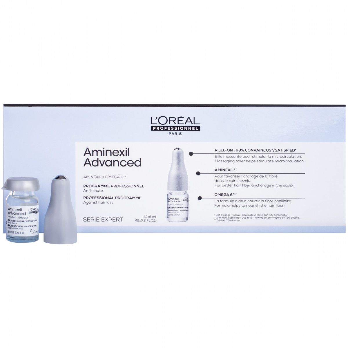 Loreal Aminexil Advanced Kuracja zapobiegająca wypadaniu włosów 42x6ml