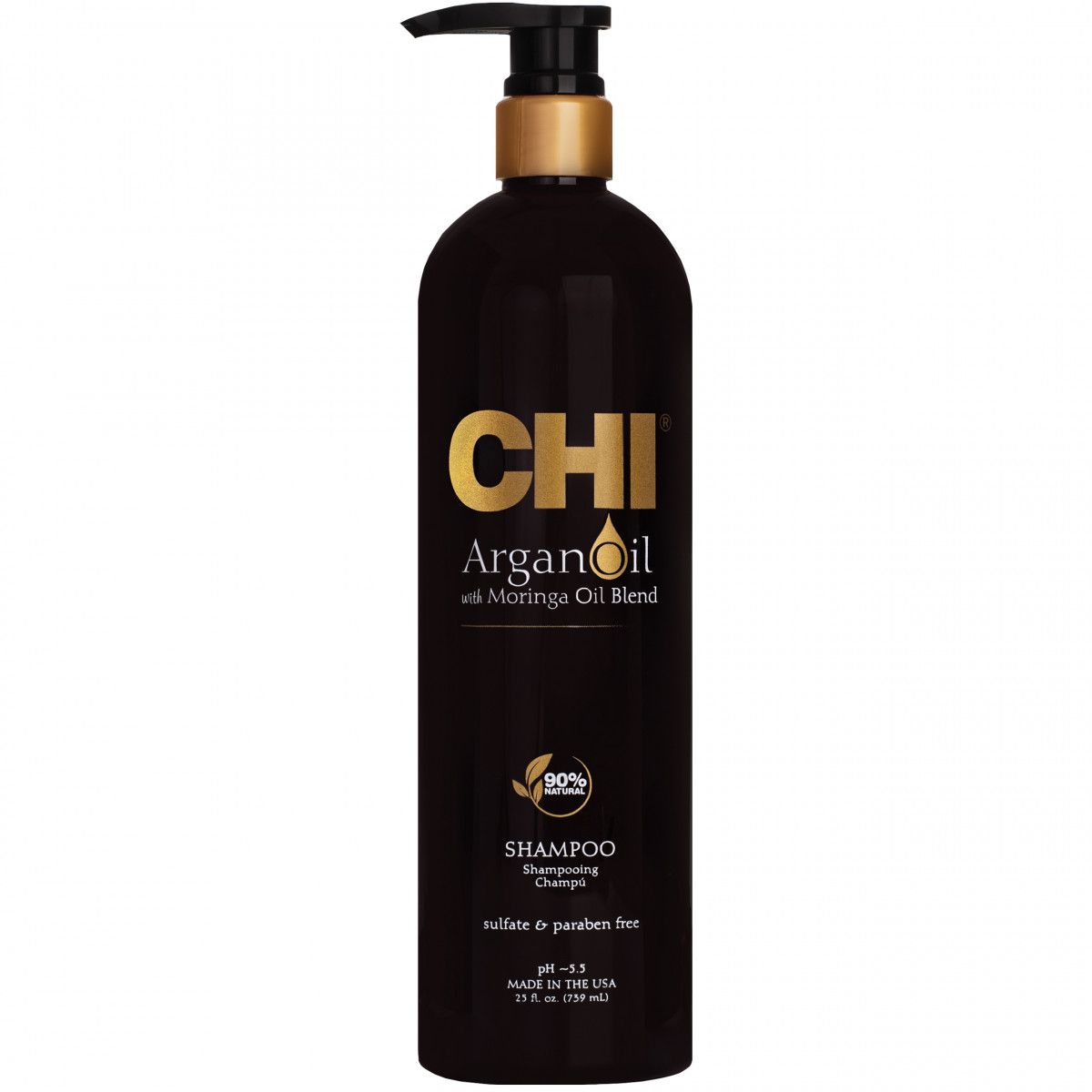 CHI Argan Oil Moringa, Szampon z mieszanką arganu i olejku Moringa 739ml