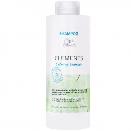 Wella Elements Calming szampon do włosów i suchej lub wrażliwej skóry głowy, 1000ml