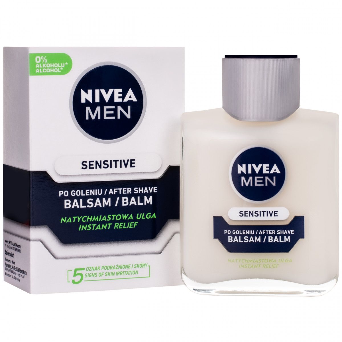 Nivea Men Sensitive – łagodzący balsam po goleniu dla mężczyzn, 100 ml