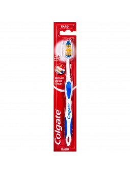 Colgate Classic Deep Clean Hard - szczoteczka do mycia zębów i jamy ustnej, twarda