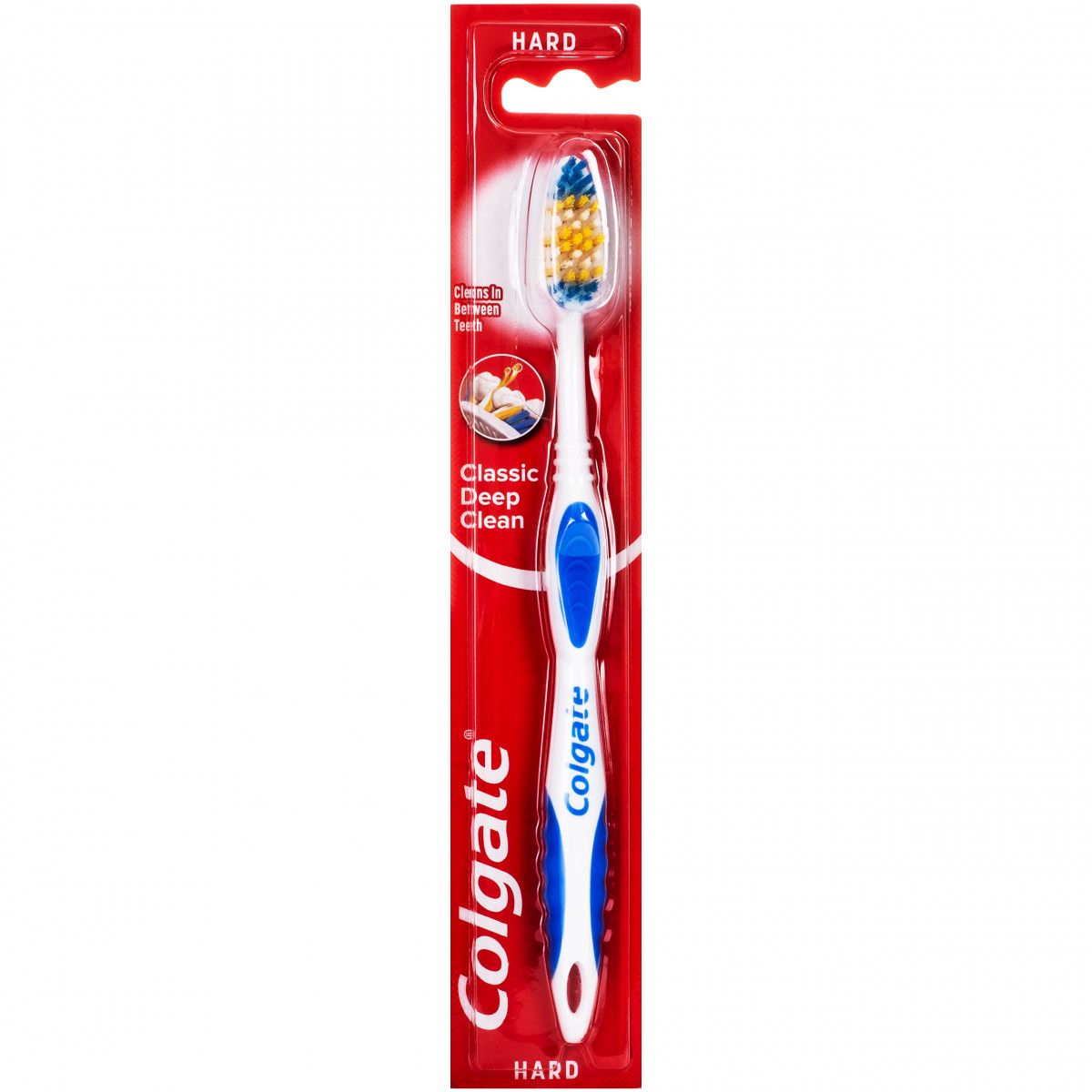 Colgate Classic Deep Clean Hard - szczoteczka do mycia zębów i jamy ustnej, twarda