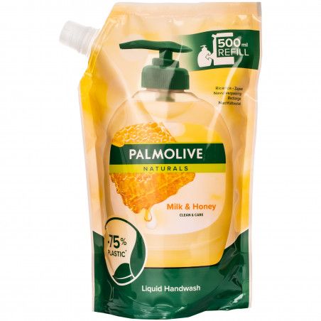 Palmolive Milk&Honey - miodowe, delikatne mydło w paczce do uzupełnienia 500ml