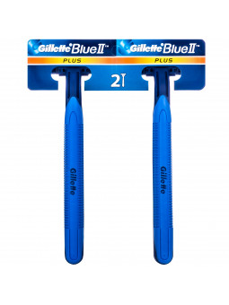 Gillette Blue II Plus – jednorazowa maszynka do golenia, 2 sztuki
