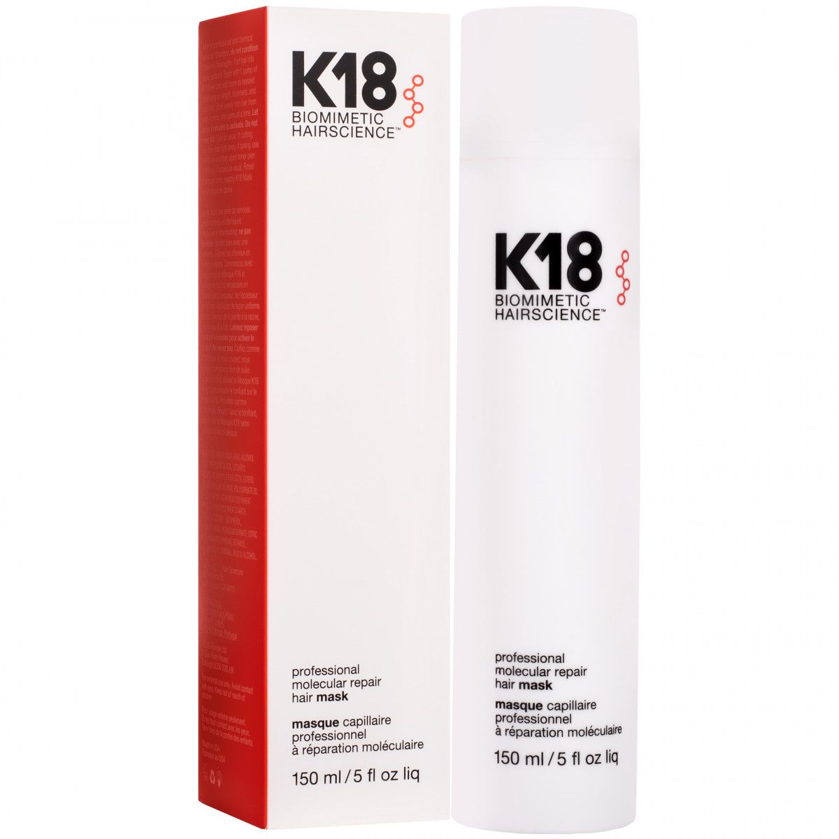 K18 Molecular Repair Hair Mask – molekularna maska do włosów zniszczonych, 150 ml