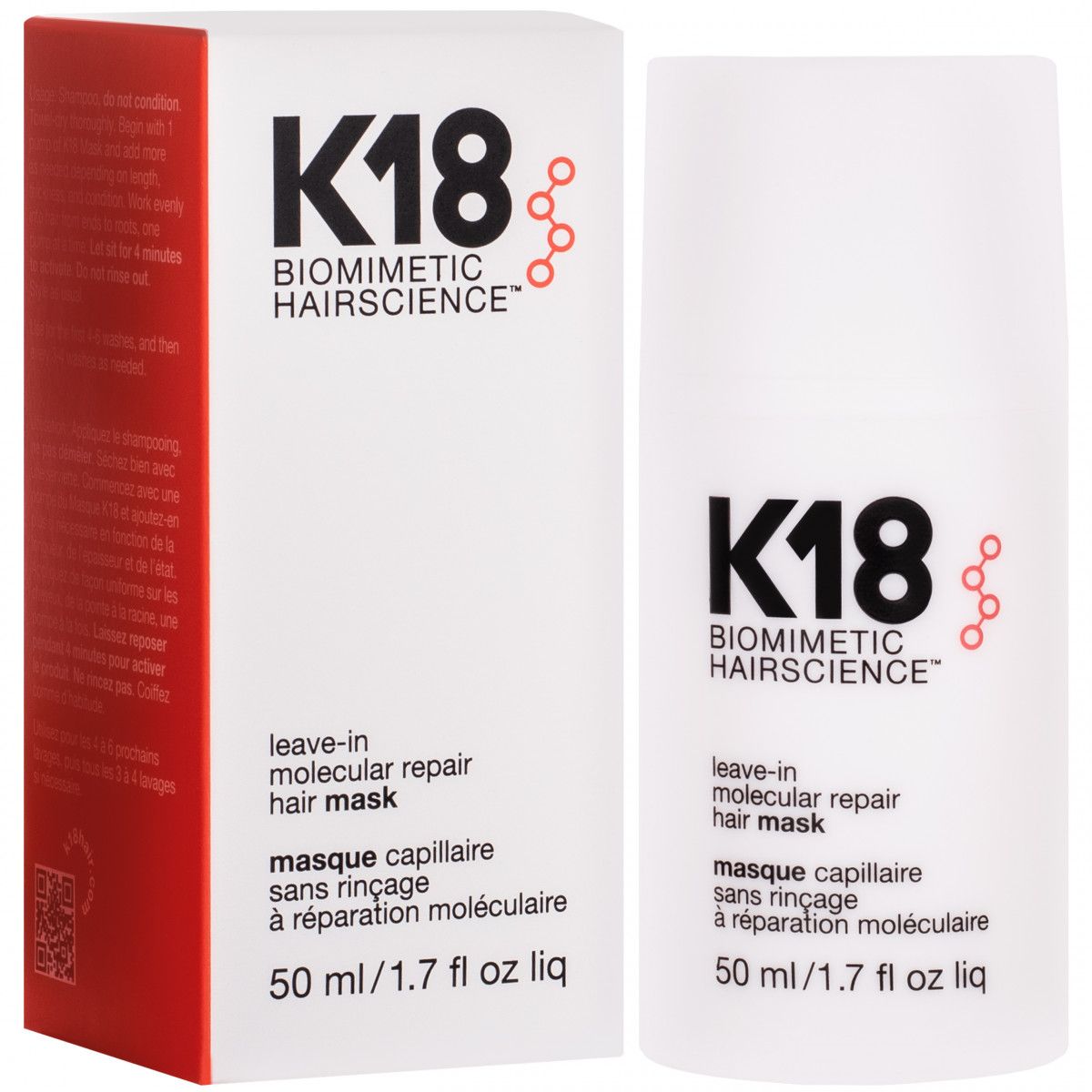 K18 Leave-in Molecular Repair Hair Mask odbudowująca maska bez spłukiwania 50ml