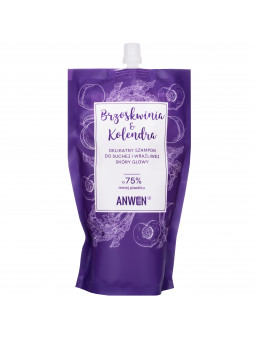 Anwen Brzoskwinia i Kolendra - delikatny szampon do włosów, do uzupełniania 500ml