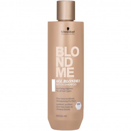 Schwarzkopf BlondMe All Blondes Detox - szampon do włosów blond, oczyszcza 300ml