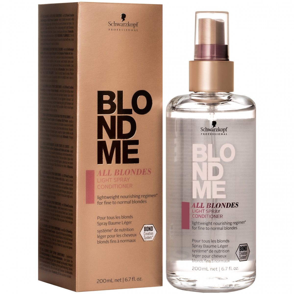 Schwarzkopf BlondMe All Blondes Light Spray odżywka w sprayu do włosów blond 200ml