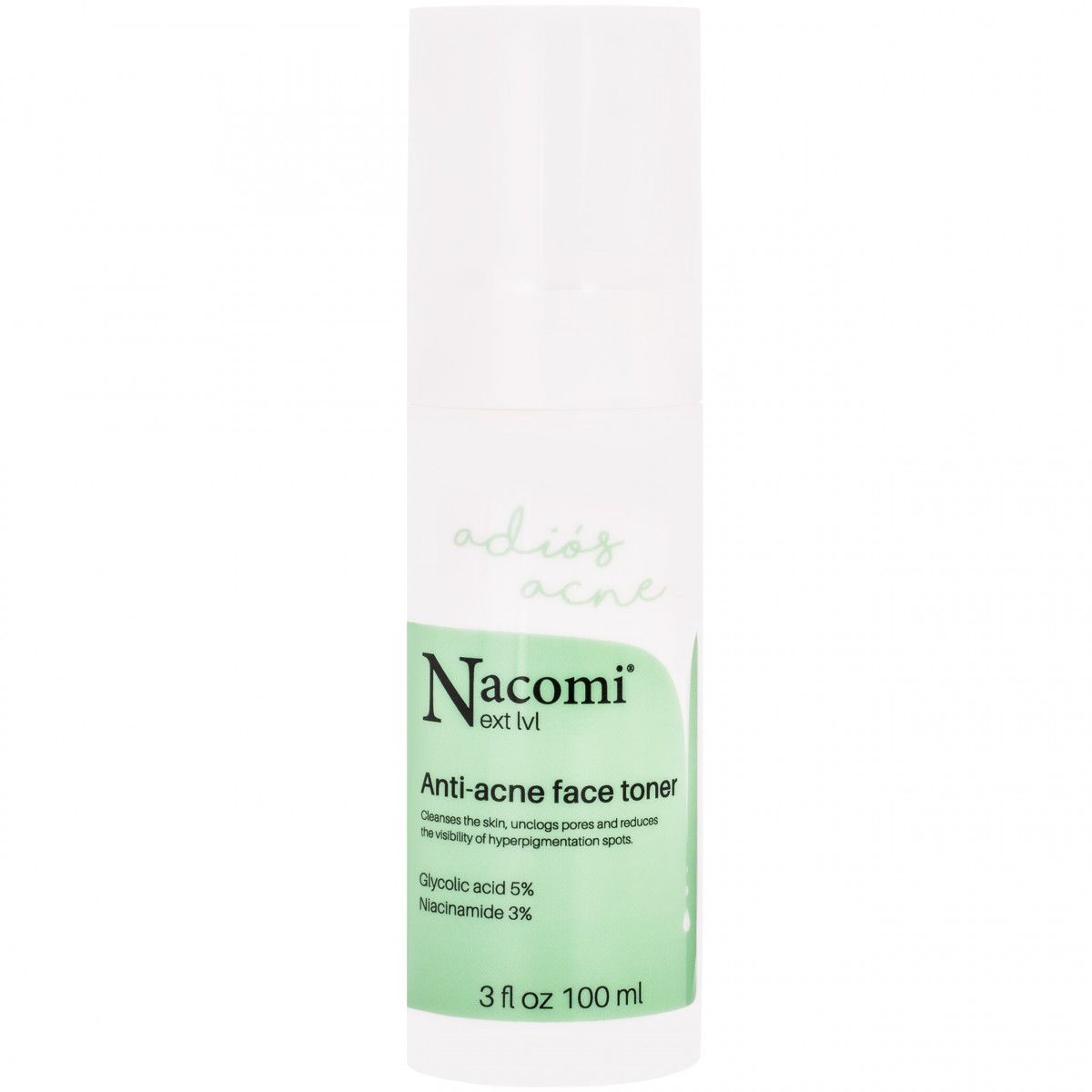 Nacomi Next Level Anti-acne Face Toner – tonik przeciwtrądzikowy 100 ml