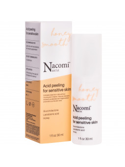 Nacomi Next Level Honey Smooth – peeling kwasowy do cery wrażliwej, 30 ml