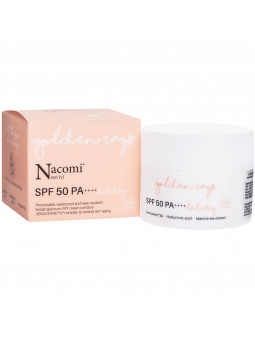 Nacomi Next Level Holiday – przeciwzmarszczkowy krem do twarzy z filtrem SPF 50, 50 ml