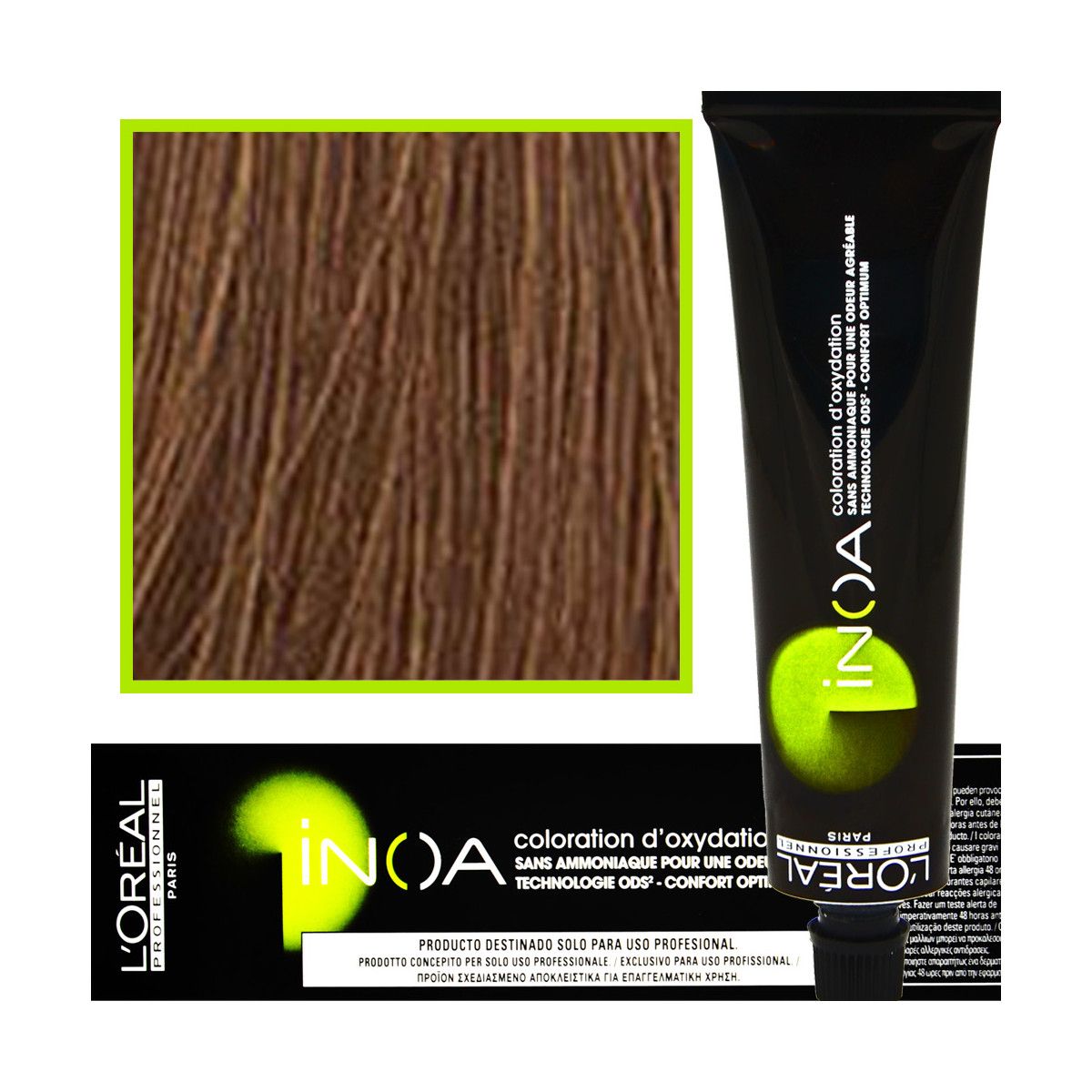 Loreal Inoa farba do włosów głęboki i trwały kolor dodatkowa ochrona włosa 60 ml 7.8 Blond Mokka