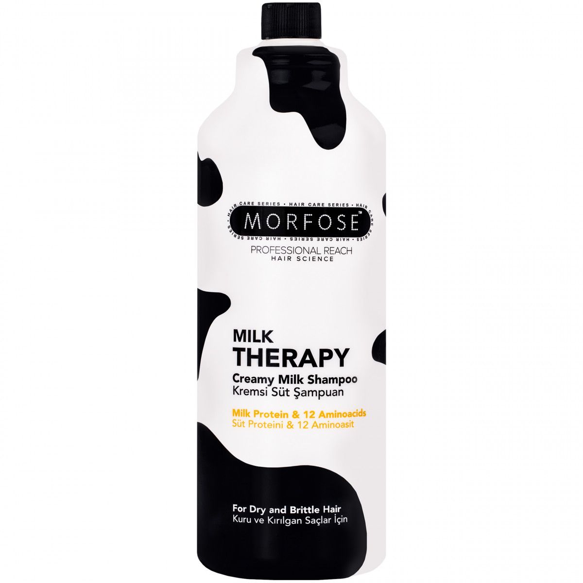 Morfose Milk Therapy Shampoo – szampon do włosów suchych i osłabionych, 1000 ml