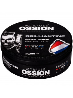Morfose Premium Barber Line Ossion Brilliantine Extra Shine – nabłyszczający wosk do stylizacji włosów, 150 ml