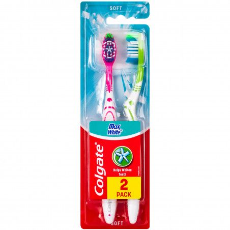 COLGATE CLASSIC SOFT - 2 pak, szczoteczki do mycia, pielęgnacji zębów i dziąseł, miękke
