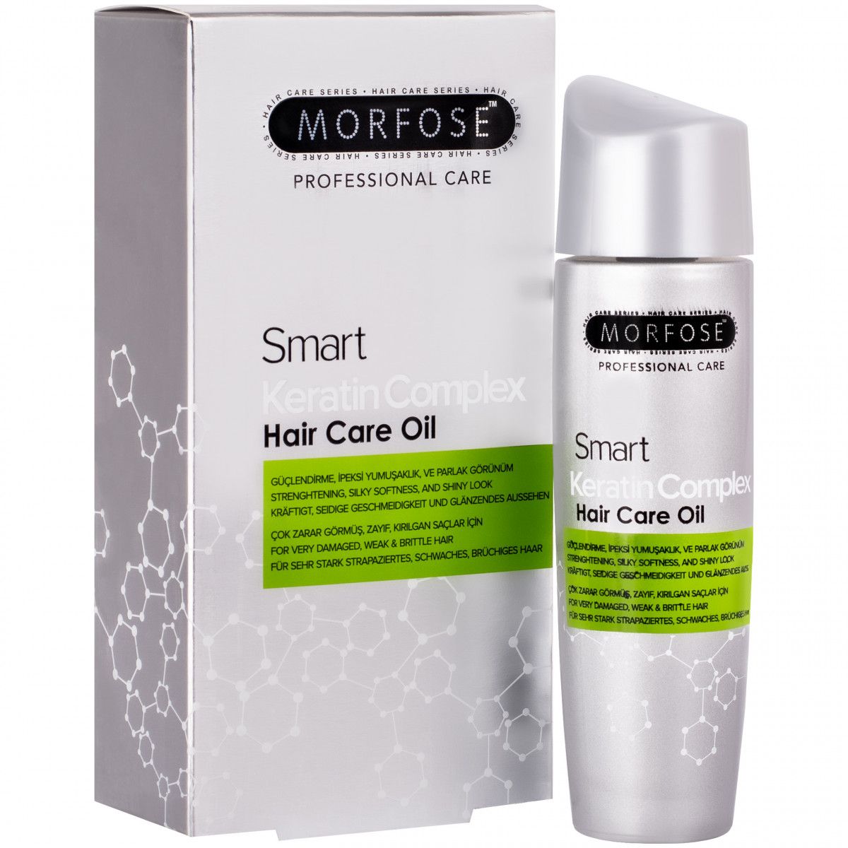 Morfose Smart Keratin Complex Hair Care Oil – odbudowujący olejek keratynowy do włosów zniszczonych, 100 ml