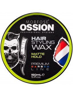 Morfose Ossion Hair Styling Wax Matte Hold – mocno utrwalający wosk do stylizacji włosów o matowym wykończeniu, 150 ml