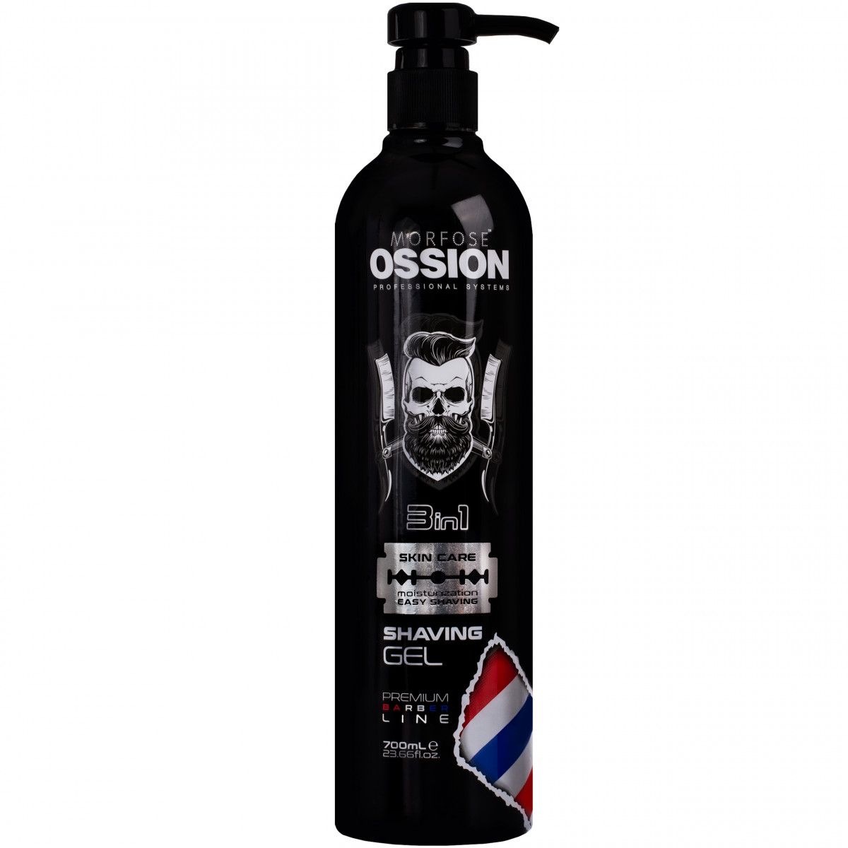Morfose Ossion Premium Barber Line Shaving Gel 3in1 – delikatny żel do golenia 3w1, 700ml